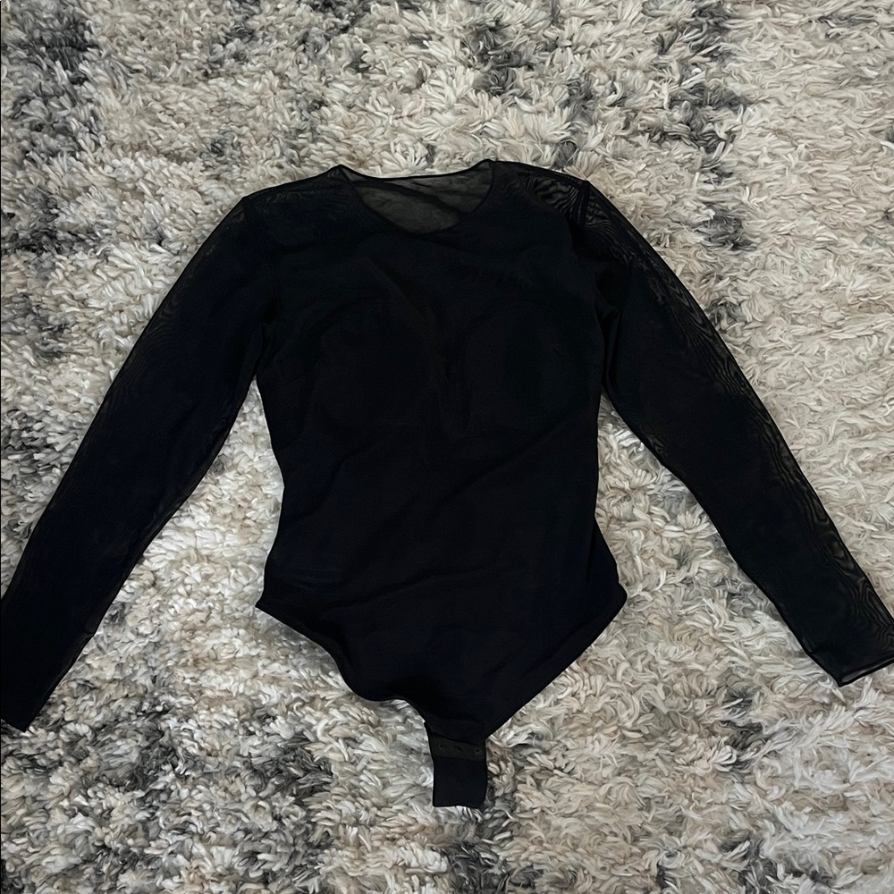 Popilush plunge mesh bodysuit m